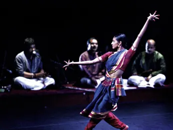 Shantala Shivalingappa performs at Boston's Institute of Contemporary Art in February.