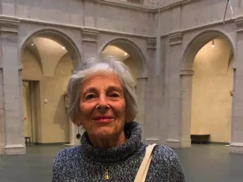Photograph of Annette Samuels in the Harvard Art Museum