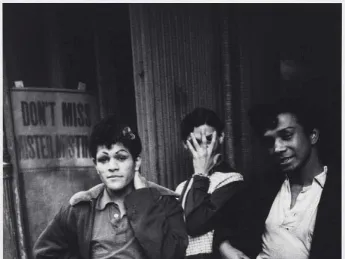 Three people in 1950s New York 
