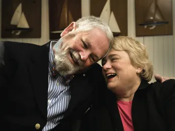 After dating in college, Herb and Teri Motley reunited as  husband and wife 10 years ago.