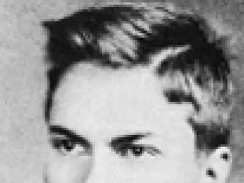 Vaillant as a college senior in 1955 (above) and in midlife, 20 years later.