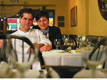 Co-owners Steve Rosen (chef) and Lisa Mandy-Rosen at Salts.