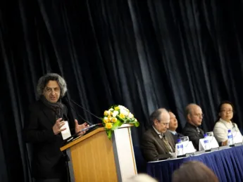 Mohsen Mostafavi, dean of the Graduate School of Design, moderated the “Architecture and Urbanism” panel discussion.