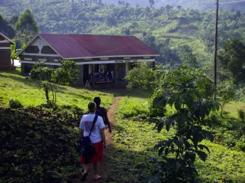 The Beatrice Tierney Health Center, nestled in the mountains of eastern Uganda, serves Bumwalukani and surrounding villages.