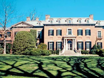 The main house at Dumbarton Oaks.
