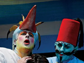 Herschenfeld as Butt, a mechanical bird, in Charles Wuorinen's <em>Haroun</em> and the <em>Sea of Stories</em>.