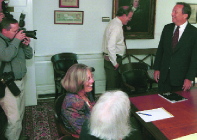 Summers in meeting with adminstrators