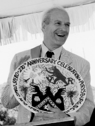 Cross holding commemorative plate