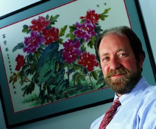 David M. Eisenberg in his office