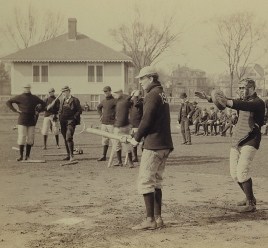 1898 Harvard baseball team in the field