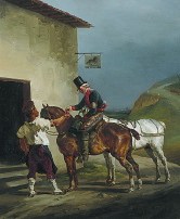 The White Horse Tavern, 1821-1822, by Theodore Gericault