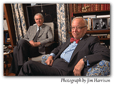 Lions in winter: Galbraith welcomes Schlesinger back to Francis Avenue.