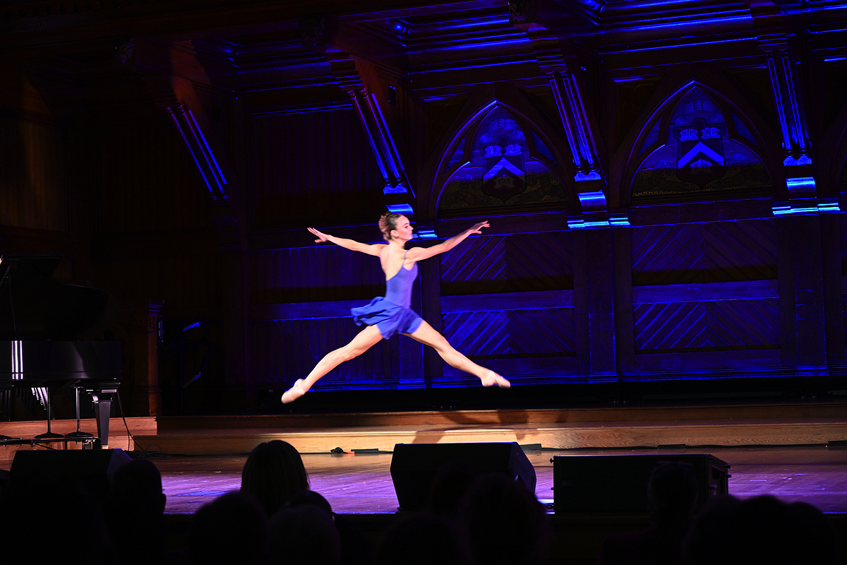 Ballet dancer on stage