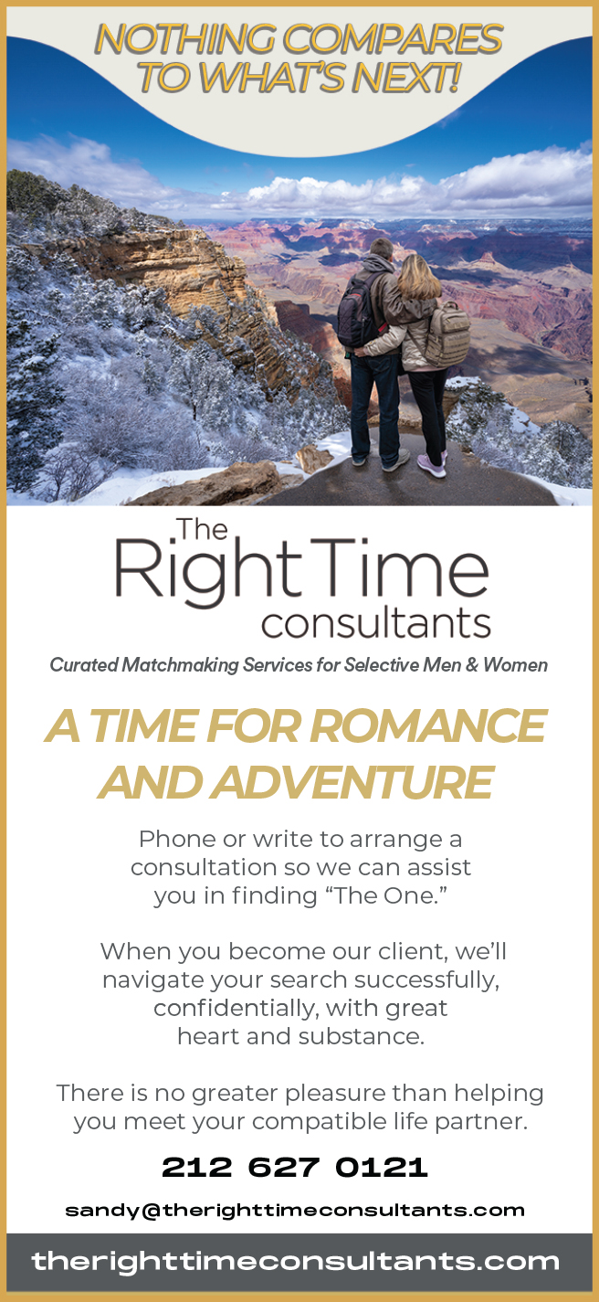 Couple overlooking a canyon. The Right Time Consultants. Curated Matchmaking for Selective Men and Women.