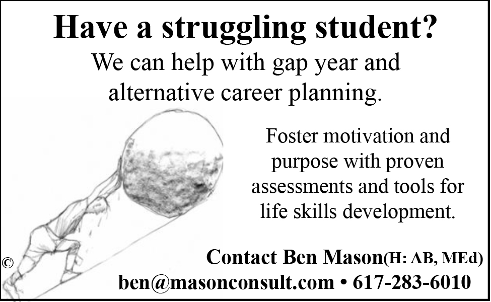 Ben Mason Consulting. We can help with gap year and alternative career planning. 