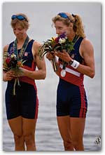Lindsay Burns '87 won silver in Atlanta.