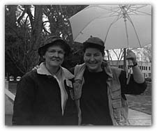 Filmmaker Kates (right) with Vietnam veteran Linda McClenahan, one of her subjects and the chair of the California Vietnam Memorial Commission.