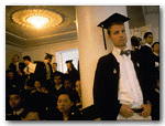 The church overfloweth on Commencement morning. Standing, in the balcony, is Michael Preston '96 of Lowell House and Madison, New Jersey.