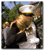 ames L. Tierney '96 of Mather
House and Chicago, just commissioned a second lieutenant in the Marine Corps.