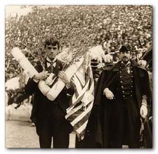 Burke, prize-laden, with King George I's charg d'affaires, who expressed the royal wish to hear more American cheers.  