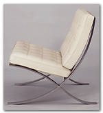 Harvard's presidential seat and Mies van der Rohe's Barcelona Chair are made of sterner stuff.