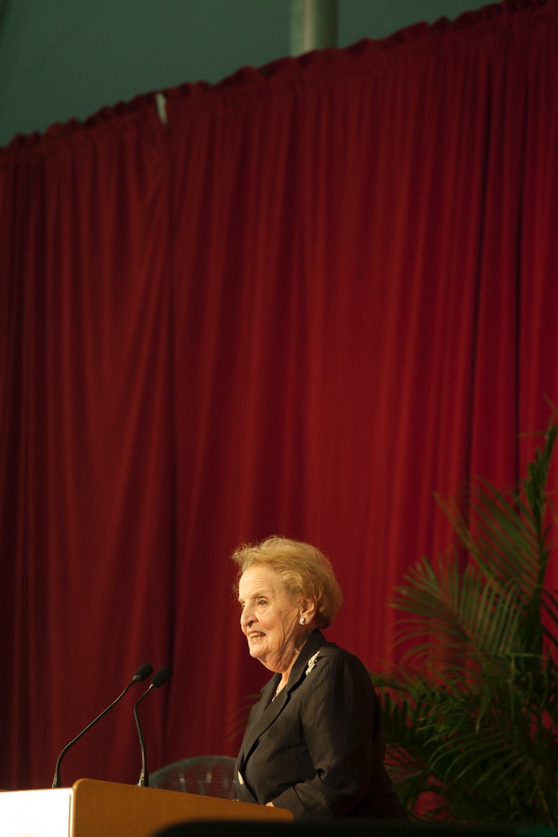 Madeleine Albright discusses career in Harvard forum — Harvard Gazette