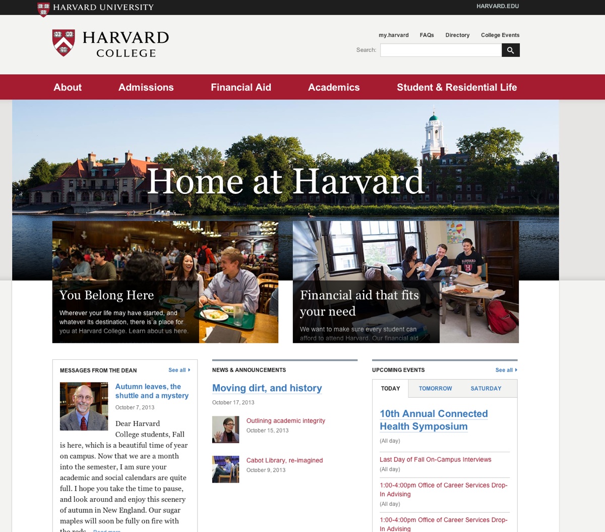 harvard website