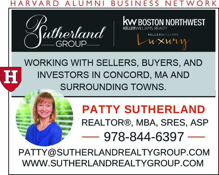The P. Sutherland Group. Keller Williams Realty, Boston Northwest. Patty Sutherland, Realtor, MBA, SRES, ASP. Guiding clients through the complexities of buying and selling homes by providing innovative marketing strategies, strong negotiation skills, targeted searches, and support through the closing and beyond. Call, email or text.  978-844-6397.  patty@sutherlandrealtygroup.com  www.sutherlandrealtygroup.com. Photo of caucasian woman with shoulder-length blonde/red hair and a blue top.