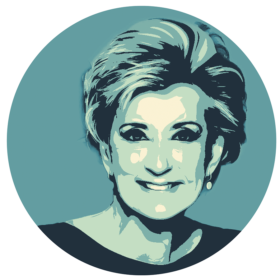 illustrated portrait of a woman