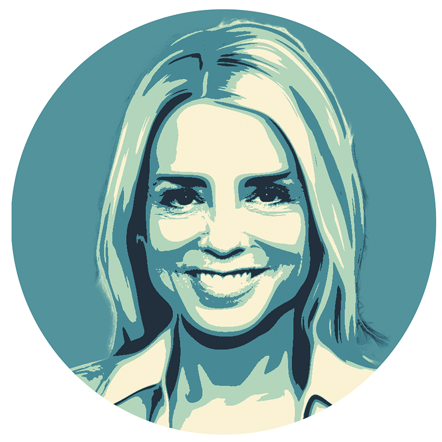 illustrated portrait of a woman