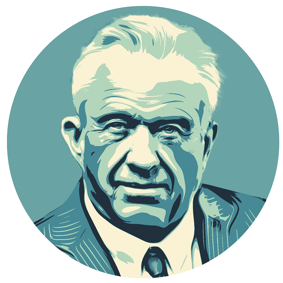 illustrated portrait of a man