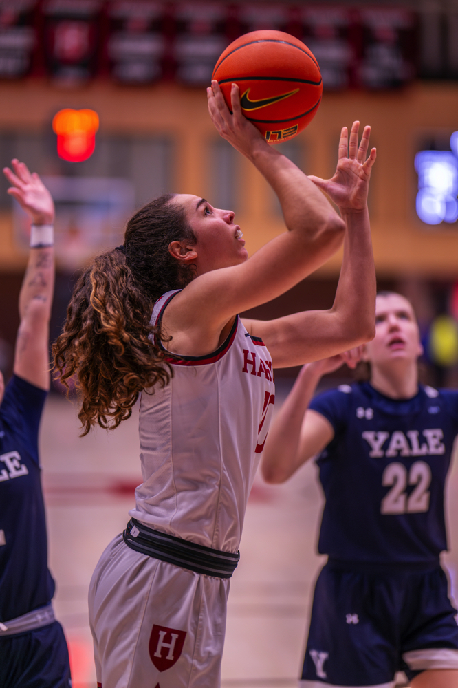 Elena Rodriguez with a basketball