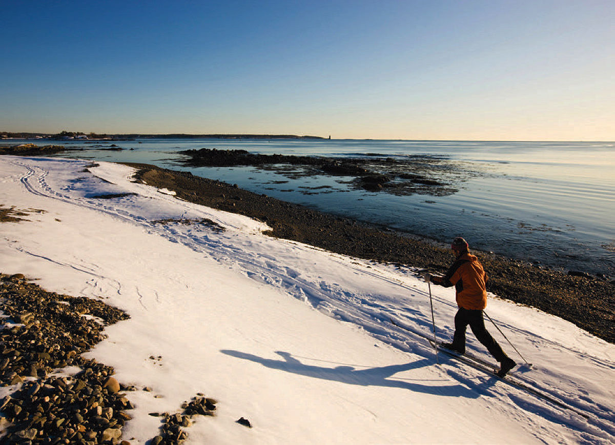 Nordic skiing in Odiorne State Park