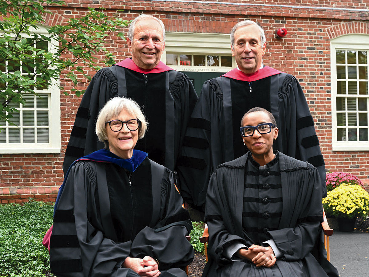 Four Harvard Presidents past and current 
