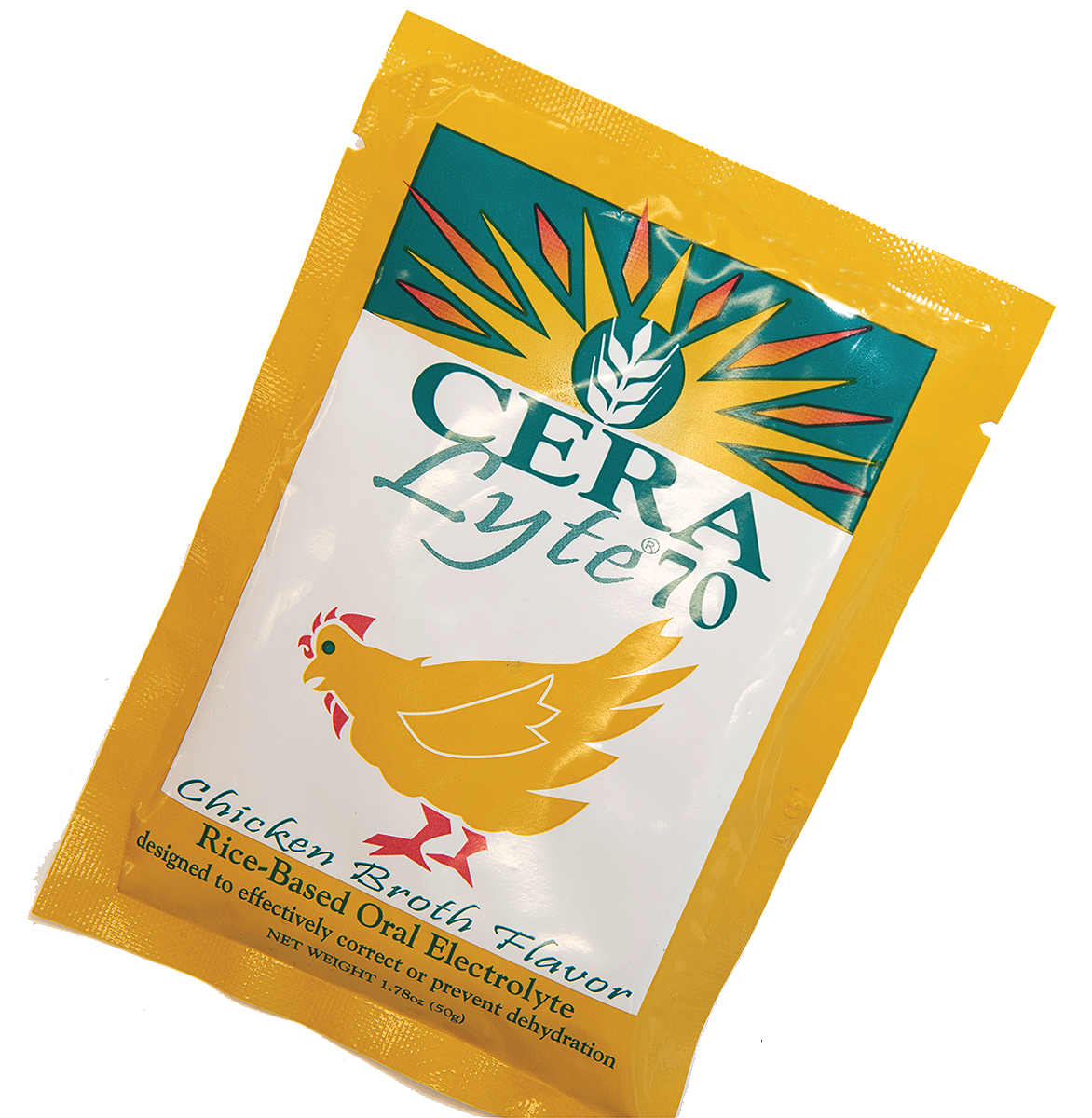 Chicken broth flavored ORT packet