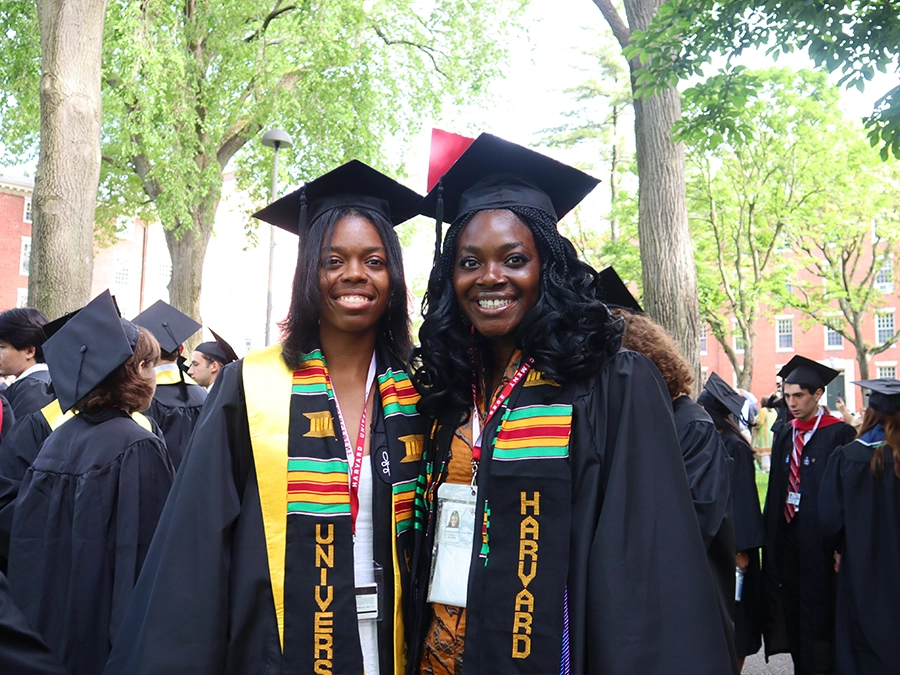 Harvard students commencement