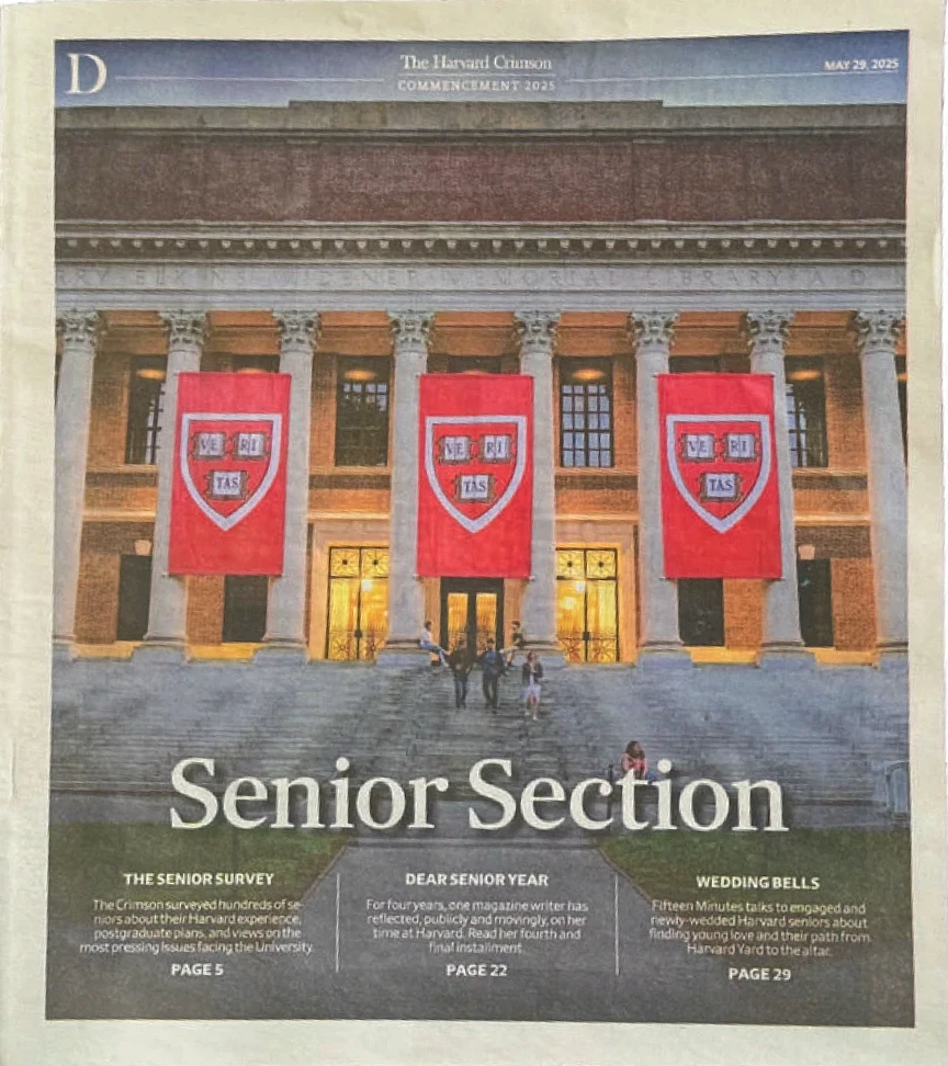 Cover of the Harvard Crimson's Senior Section edition