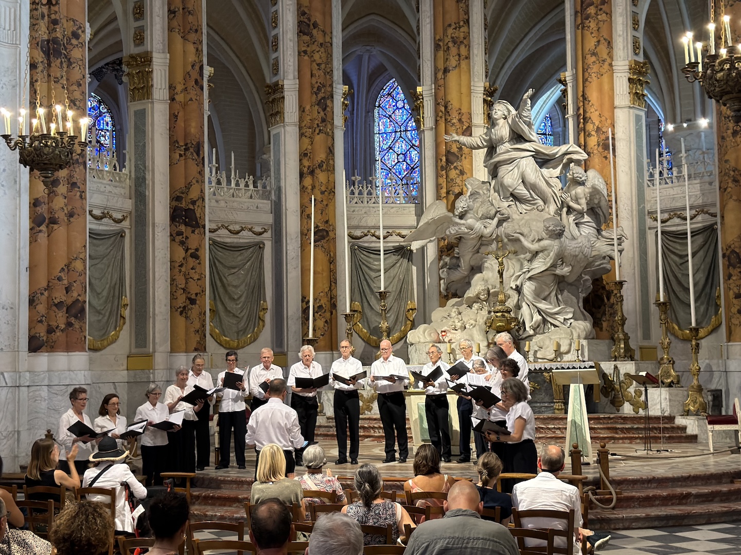 Performing in the cathedral