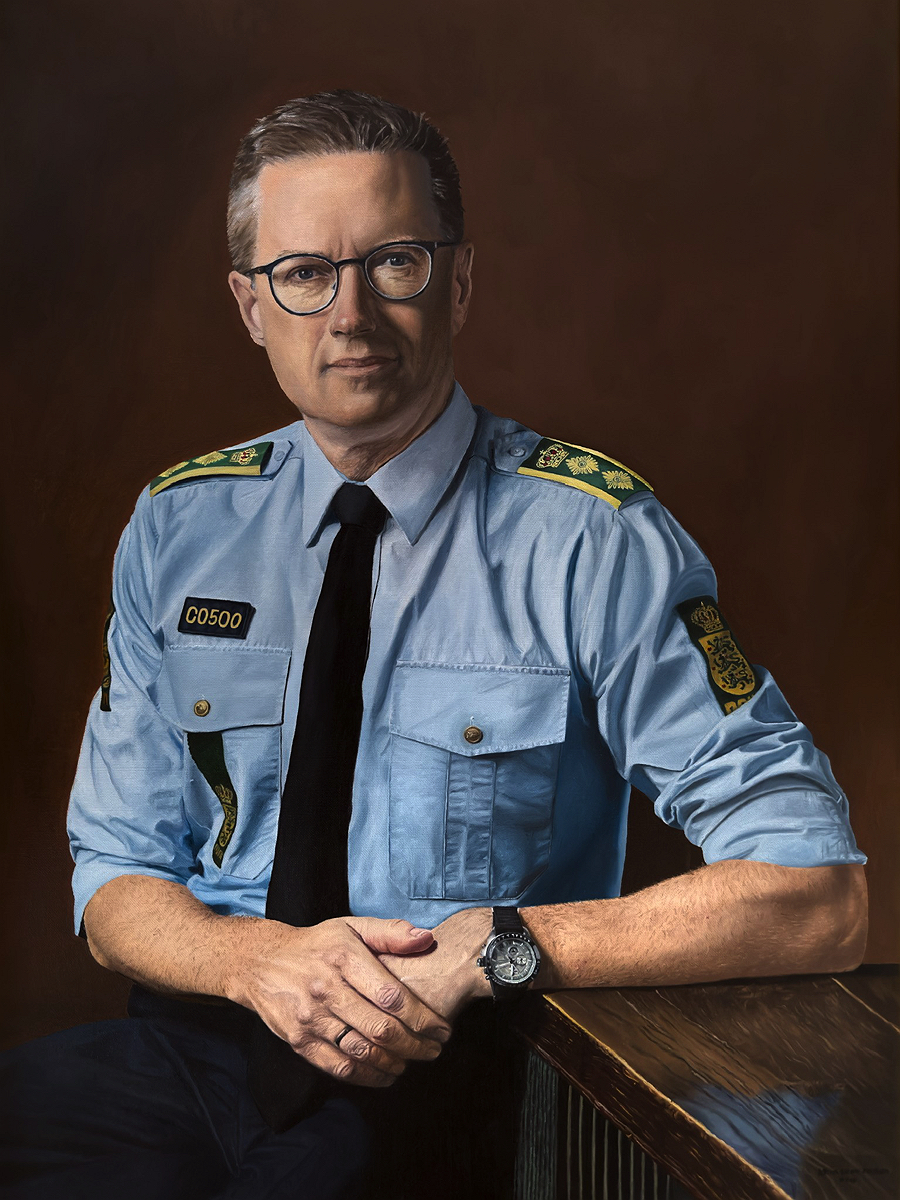 Painting of a man in uniform
