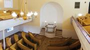 restored interior of the African Meeting House 