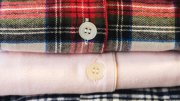stack of flannel shirts