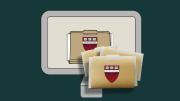 montage of folders with HLS shield going into a computer demonstrating digitization