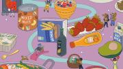 An illustration of foods included in the portfolio diet. 