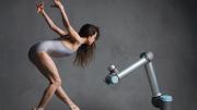 Moore dancing with the Universal Robotics robot
