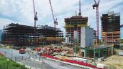 Construction site of the commercial Enterprise Research Campus in Allston