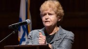 U.S. Special Envoy for Monitoring and Combating Antisemitism Deborah Lipstadt speaks at the Harvard Jewish Alumni Alliance summit. 