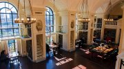 Sunlit library room at the Boston Atheneum
