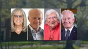 From left: Kathy Delaney-Smith, Paul J. Finnegan, Carolyn Hughes, David Johnston