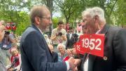 Garber and an alumnus