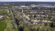 aerial view of Coldwater Creek in Florissant, Mo.